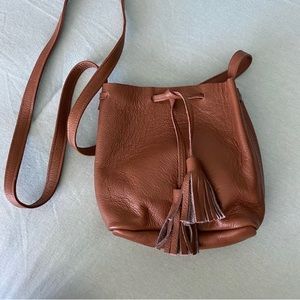 Shaffer leather bag